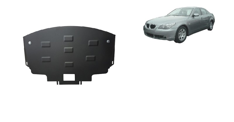 Plieninė variklio apsauga BMW 5 serija E60/E61 (standartinis priekinis bamperis) (2003-2010)