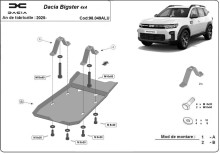 Aliumininė diferencialo apsauga Dacia Bigster 4x4 (2025-2026)