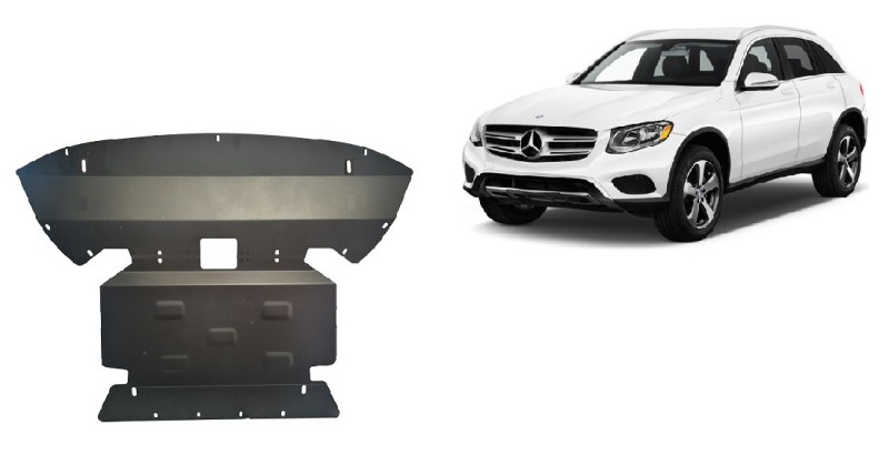 Plieninė variklio apsauga Mercedes GLC X253 (2015-2022)