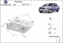 Plieninė variklio apsauga Fiat Albea (2002-2012)