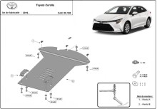 Plieninė katalizatoriaus apsauga Toyota Corolla (2019-2026)