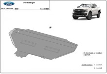 Plieninė radiatoriaus apsauga Ford Ranger (2023-2026)