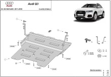 Aliumininė variklio apsauga Audi Q3 (2011-2018)