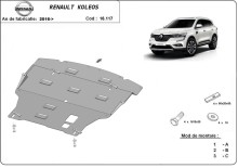 Plieninė variklio apsauga Renault Koleos (2016-2025)