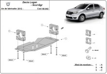 Plieninė EGR apsauga Dacia Logan 2 (su Start-Stop sistema) (2012-2020)