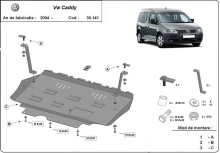 Plieninė variklio apsauga VW Caddy (2003-2012)