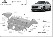 Plieninė variklio apsauga Hyundai Tucson (2021-2026)