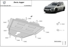 Aliumininė variklio apsauga Dacia Jogger (2021-2026)