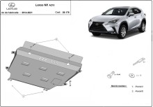 Plieninė variklio apsauga Lexus NX AZ10 (2014-2021)