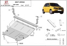 Plieninė variklio apsauga Seat Arosa (1997-2004)