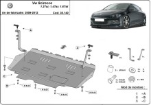 Plieninė variklio apsauga Volkswagen Scirocco (2008-2017)