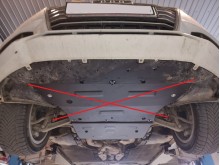 Plieninė pavarų dėžės apsauga Audi A4 B9 (2016-2026)