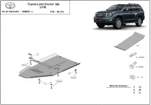 Aliumininė pavarų dėžės apsauga Toyota Land Cruiser 150 (2009-2026)
