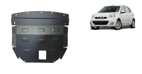 Plieninė variklio apsauga Nissan Micra (2010-2016)