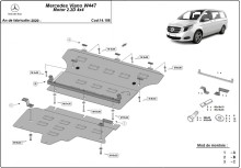 Plieninė variklio apsauga Mercedes Viano W447, 2.2 D, 4x4 (2020-2026)