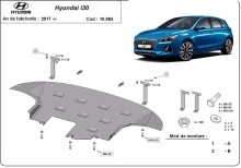 Plieninė variklio apsauga Hyundai I30 (2017-2026)