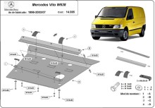 Plieninė variklio apsauga Mercedes Vito (1996-2003)