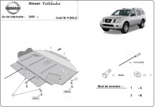 Aliumininė variklio apsauga Nissan Pathfinder (2005-2026)