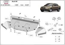 Plieninė variklio apsauga Audi A4 B6 (2000-2005)