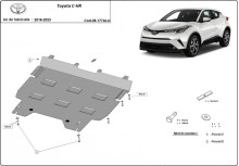 Aliumininė variklio apsauga Toyota C-HR (2016-2023)