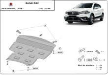 Plieninė variklio apsauga Suzuki SX4 (2013-2023)