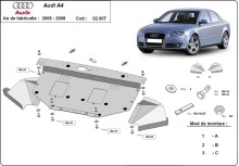 Plieninė variklio apsauga Audi A4 B7 All Road (2005-2008)