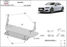 Plieninė variklio apsauga Audi A5 (2017-2026)