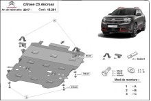 Plieninė variklio apsauga Citroen C5 Aircross (2017-2026)