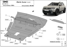 Plieninė variklio apsauga Dacia Duster - 4x2 (2024-2026)