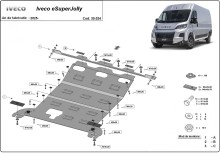 Plieninė variklio apsauga Iveco eSuperJolly (2025-2026)