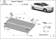 Plieninė variklio apsauga Citroen C-Elysee (2012-2026)