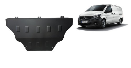 Plieninė variklio apsauga Mercedes Vito W447, 4x2, 1.6 D (2014-2026) Plieninė variklio apsauga Mercedes Vito W447, 4x2, 1.6 D (2014-2026)