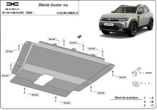 Aliumininė variklio apsauga Dacia Duster - 4x2 (2024-2026)