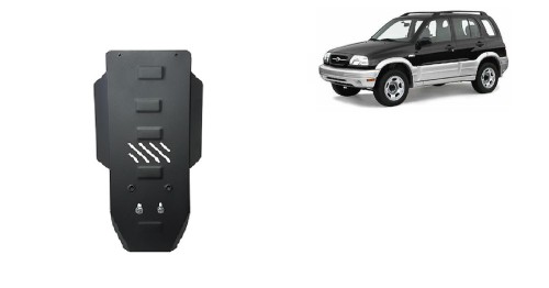 Plieninė pavarų dėžės apsauga Suzuki Grand Vitara (1999-2005) Plieninė pavarų dėžės apsauga Suzuki Grand Vitara (1999-2005)