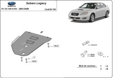 Plieninė pavarų dėžės apsauga Subaru Legacy (2003-2009)