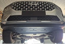 Plieninė variklio apsauga Hyundai Santa Fe (2018-2023)
