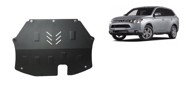 Plieninė variklio apsauga Mitsubishi Outlander (2012-2021)