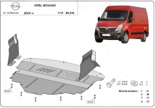 Plieninė variklio apsauga Opel Movano (2010-2020)