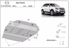 Plieninė variklio apsauga Opel Antara (2010-2015)